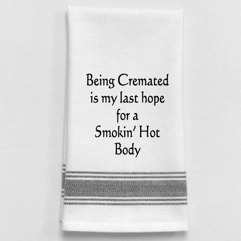 Being Cremated Tea Towel